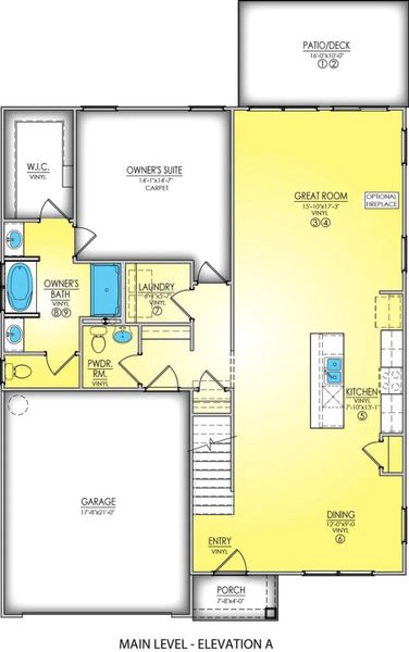 View of room layout View of room layout