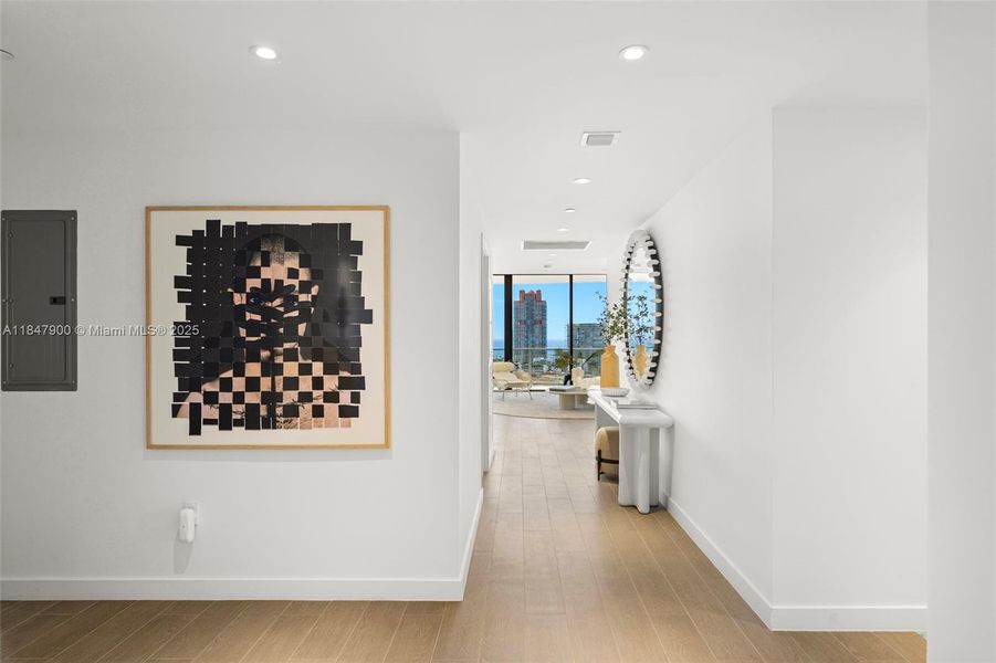 Furnished interior view inside a new home in , Miami Beach (Image 4). Furnished interior view inside a new home in , Miami Beach (Image 4).