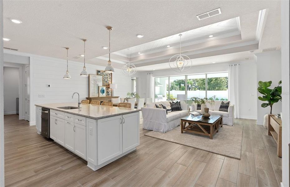 Furnished interior view inside a new home in Del Webb Sunbridge, St. Cloud (Image 21).