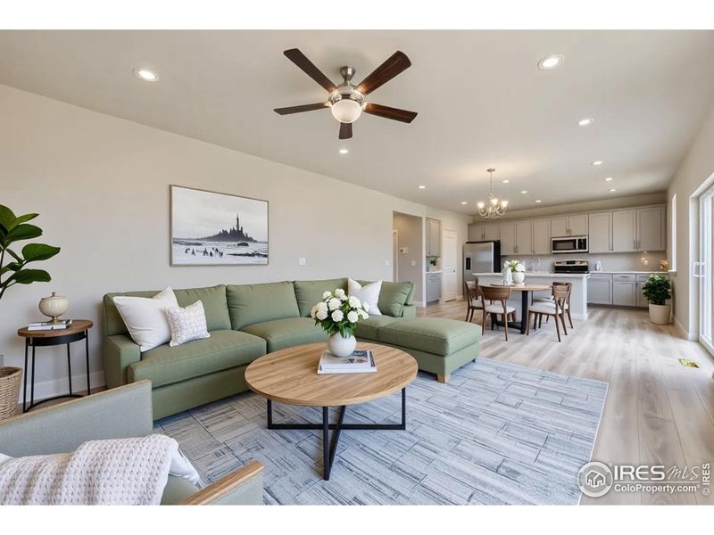 Furnished interior view inside a new home in Lochbuie Station – Jewel Collection, Lochbuie (Image 7).