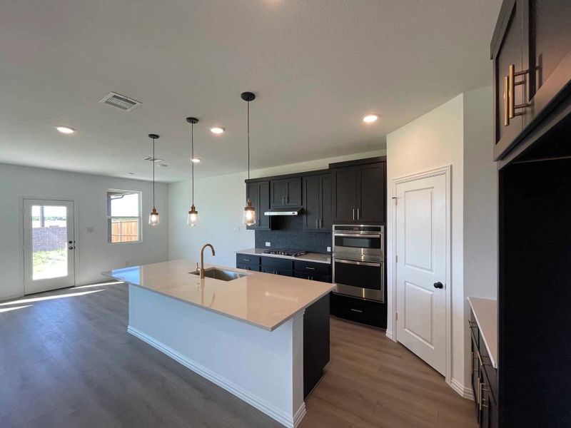 Kitchen Construction Progress featuring the Noir Collection