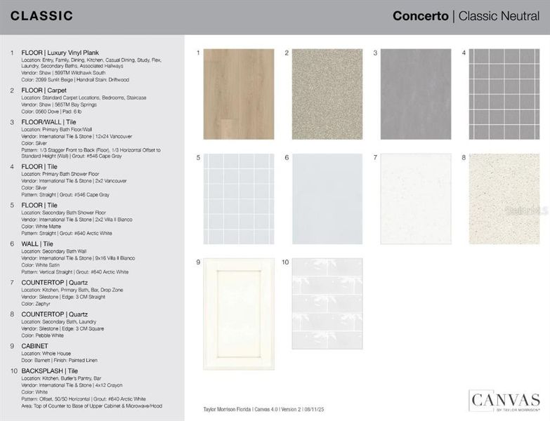 Sample of building materials used in homes in Coasterra Community Group Page, Palmetto (Image 10).