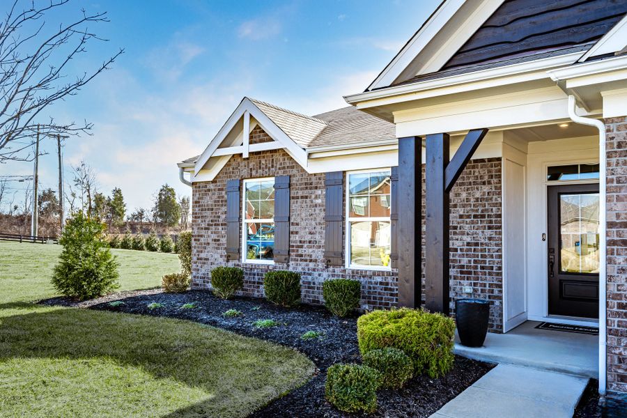 Representative exterior details of a home built from the Magnolia by Fischer Homes in Vista Hills, Louisville (Image 3).