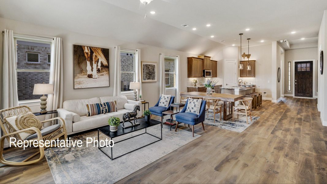 Furnished interior view inside a new home in Wildflower Ranch, Fort Worth (Image 8).