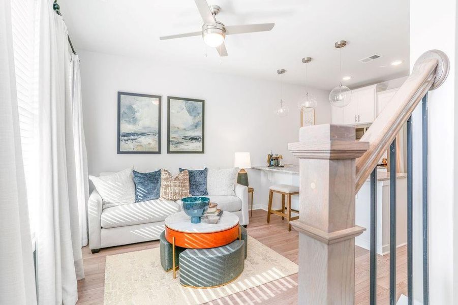Furnished interior view inside a new home in The Cottages at East Lanier, Fayetteville (Image 9).