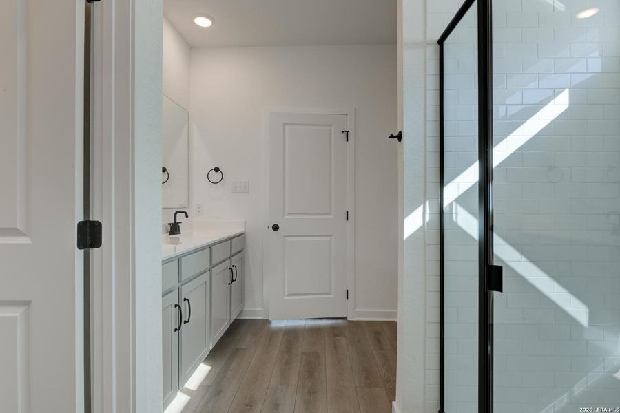 Furnished interior view inside a new home in Nopal Valley, San Antonio (Image 9).