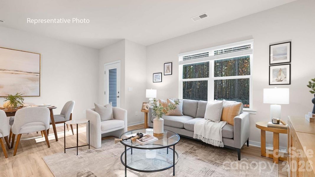 Furnished interior view inside a new home in Clark Creek Landing, Lincolnton (Image 11).