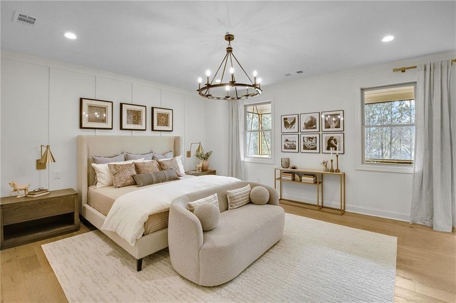 Furnished interior view inside a new home in Laurel View, Suwanee (Image 36). Furnished interior view inside a new home in Laurel View, Suwanee (Image 36).