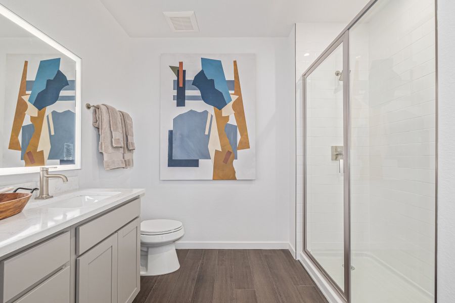 Furnished interior view inside a new home in The Scene at Sloan's Lake, Denver (Image 20). Furnished interior view inside a new home in The Scene at Sloan's Lake, Denver (Image 20).