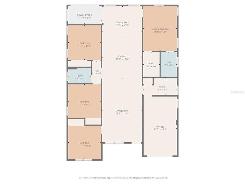 2D floor plan layout of this home in , Tampa, FL (Image 5).