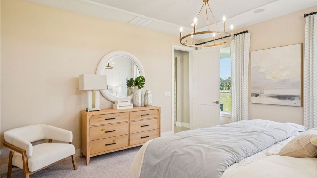 Representative furnished interior of a home built from the Tupelo by DRB Homes in Lakeside at Satilla, St. Cloud (Image 27).