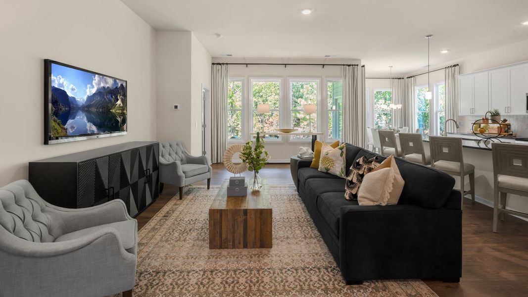 Representative furnished interior of a home built from the AZALEA by D.R. Horton in The Villas at Galvins Ridge, Sanford (Image 8). Representative furnished interior of a home built from the AZALEA by D.R. Horton in The Villas at Galvins Ridge, Sanford (Image 8).