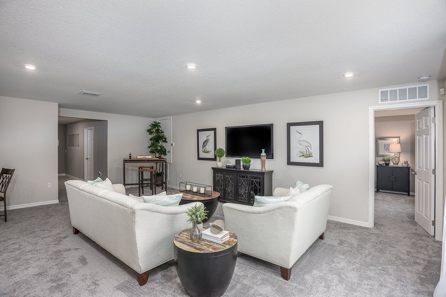 Representative furnished interior of a home built from the Orchid by Maronda Homes in Coastal Communities, Edgewater (Image 8).