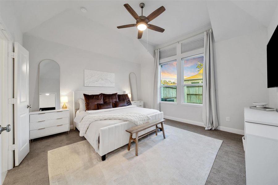 Furnished interior view inside a new home in The Highlands: Highland Duets, Porter (Image 16). Furnished interior view inside a new home in The Highlands: Highland Duets, Porter (Image 16).