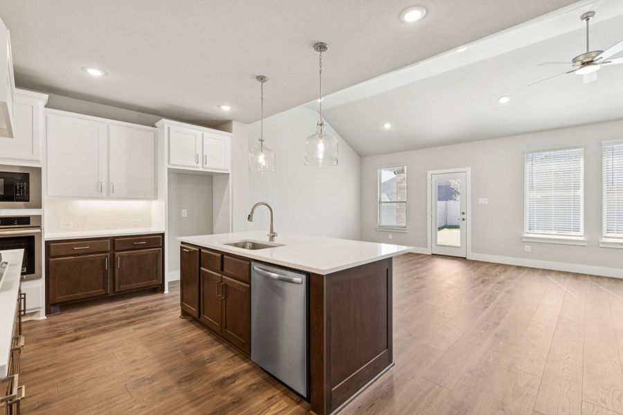 Furnished interior view inside a new home in Painted Tree Woodland West, McKinney (Image 6).