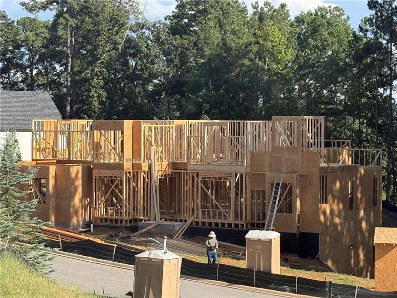 In-progress construction of a new home in , Suwanee, GA (Image 8).