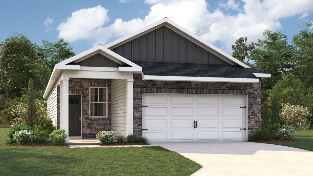 Representative exterior photo of a completed home built from the BOWEN by D.R. Horton in River Landing, Murfreesboro, TN (Image 2).