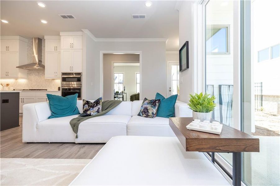 Furnished interior view inside a new home in Promenade at Sawnee Village, Cumming (Image 45).