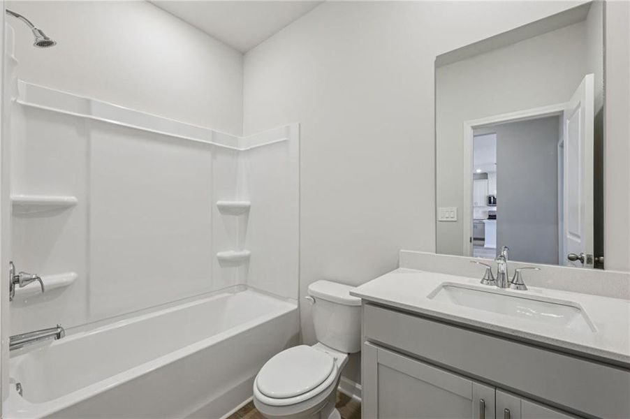 Furnished interior view inside a new home in The Oaks at Dawson, Dawsonville (Image 6).