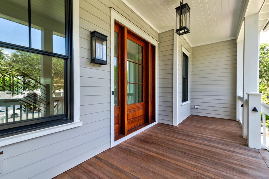 Exterior details and patio area of a home in , Sullivan's Island (Image 32).