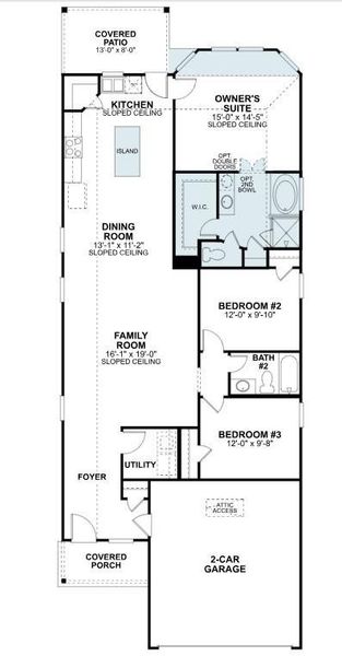 2D floor plan layout of this home in Wildrye, Waller, TX (Image 4). 2D floor plan layout of this home in Wildrye, Waller, TX (Image 4).