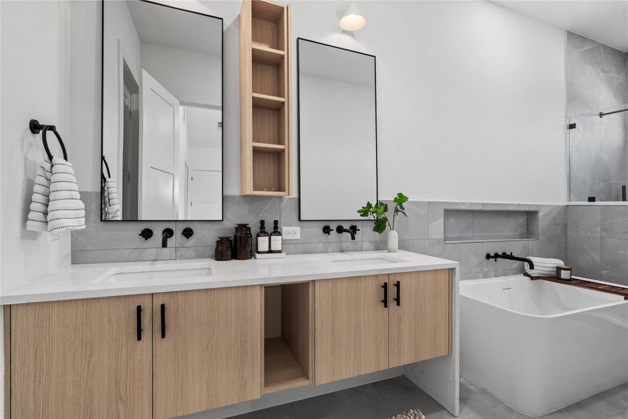 Furnished interior view inside a new home in , Houston (Image 18).