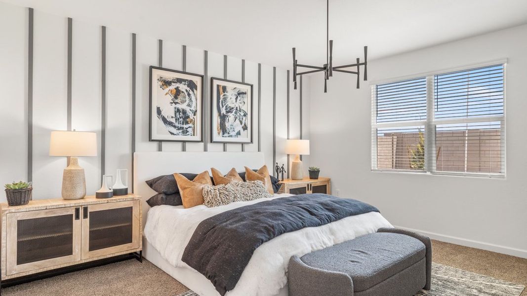 Representative furnished interior of a home built from the Caroline by D.R. Horton in Radiance at Superstition Vistas, Apache Junction (Image 16). Representative furnished interior of a home built from the Caroline by D.R. Horton in Radiance at Superstition Vistas, Apache Junction (Image 16).