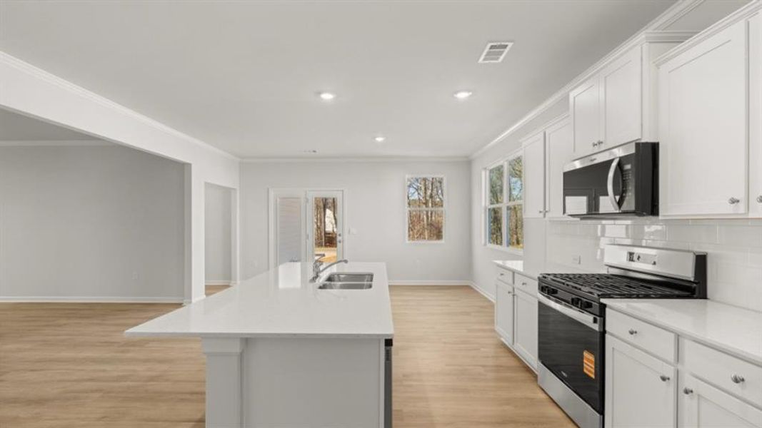 Furnished interior view inside a new home in Braselton Village, Braselton (Image 9). Furnished interior view inside a new home in Braselton Village, Braselton (Image 9).