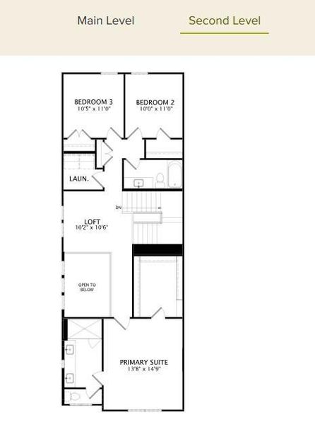 2D floor plan layout of this home in Chelsea Commons, Allen, TX (Image 4). 2D floor plan layout of this home in Chelsea Commons, Allen, TX (Image 4).