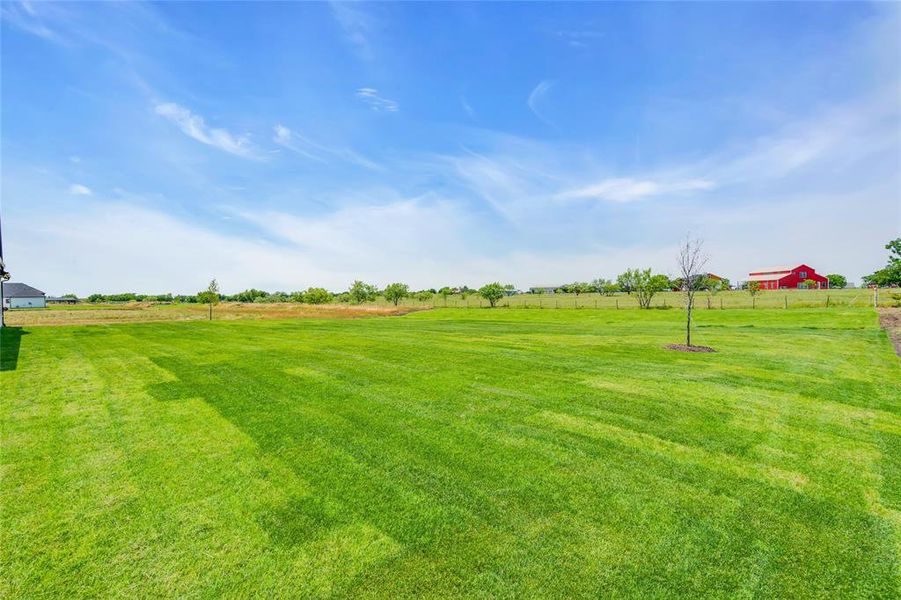 View of yard featuring a rural view