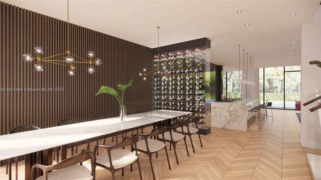 Furnished interior view inside a new home in , Miami Beach (Image 5). Furnished interior view inside a new home in , Miami Beach (Image 5).