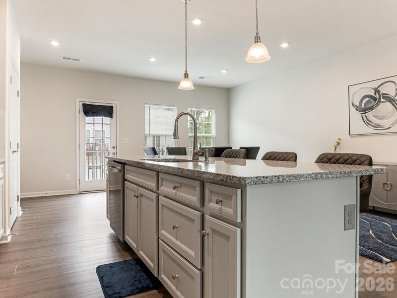 Furnished interior view inside a new home in Stone Creek Townhomes, Matthews (Image 9).