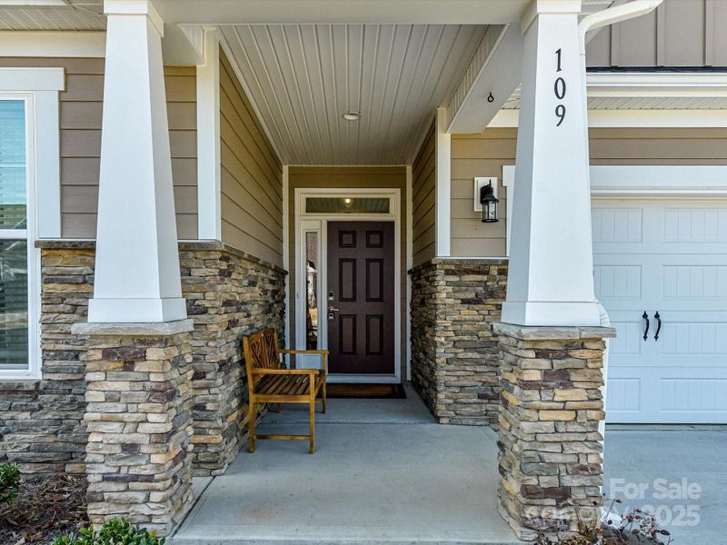 Exterior details and patio area of a home in , Mooresville (Image 28).