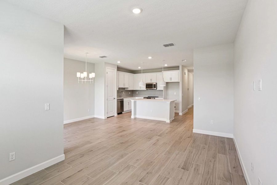 Dining Room, Kitchen View from Family Room - representative images