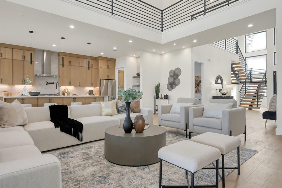 Furnished interior view inside a new home in , Willis (Image 28).