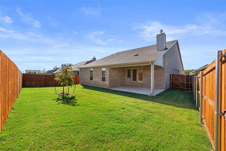 Exterior details and patio area of a home in Morningstar, Aledo (Image 2). Exterior details and patio area of a home in Morningstar, Aledo (Image 2).