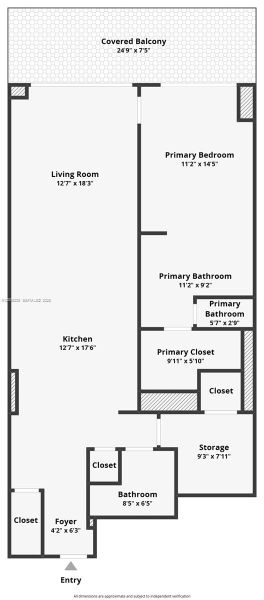 2D floor plan layout of this home in , Miami, FL (Image 6).