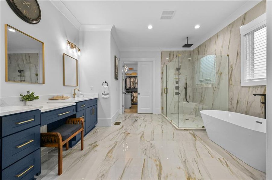 Furnished interior view inside a new home in , Buford (Image 8).