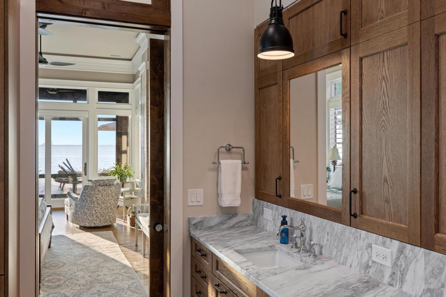 Furnished interior view inside a new home in , Bonneau (Image 64).