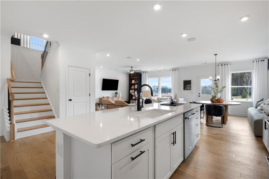 Furnished interior view inside a new home in Briar Creek, Atlanta (Image 13).