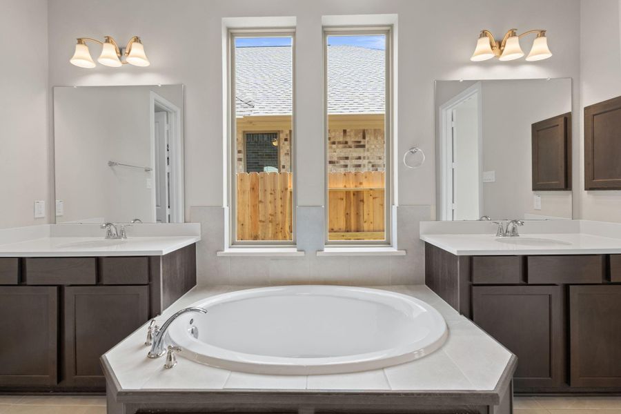 Furnished interior view inside a new home in Coastal Point, League City (Image 8).