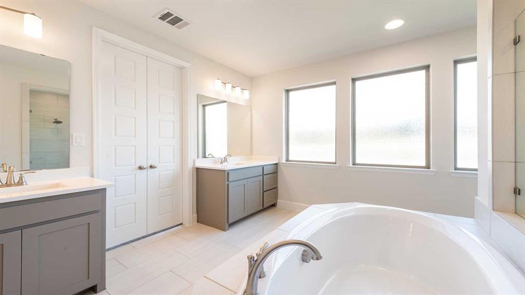 Furnished interior view inside a new home in The Heights At Uptown Celina 45', Celina (Image 5).