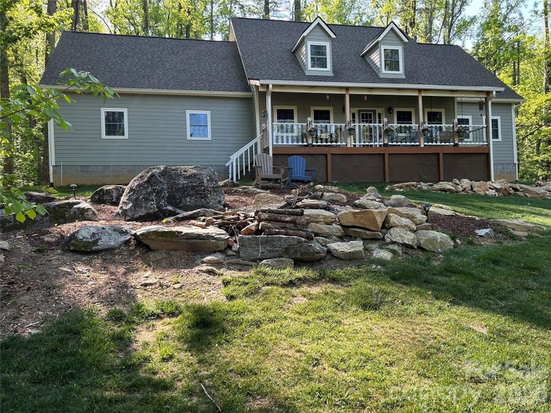 Exterior details and patio area of a home in , Hendersonville (Image 25).