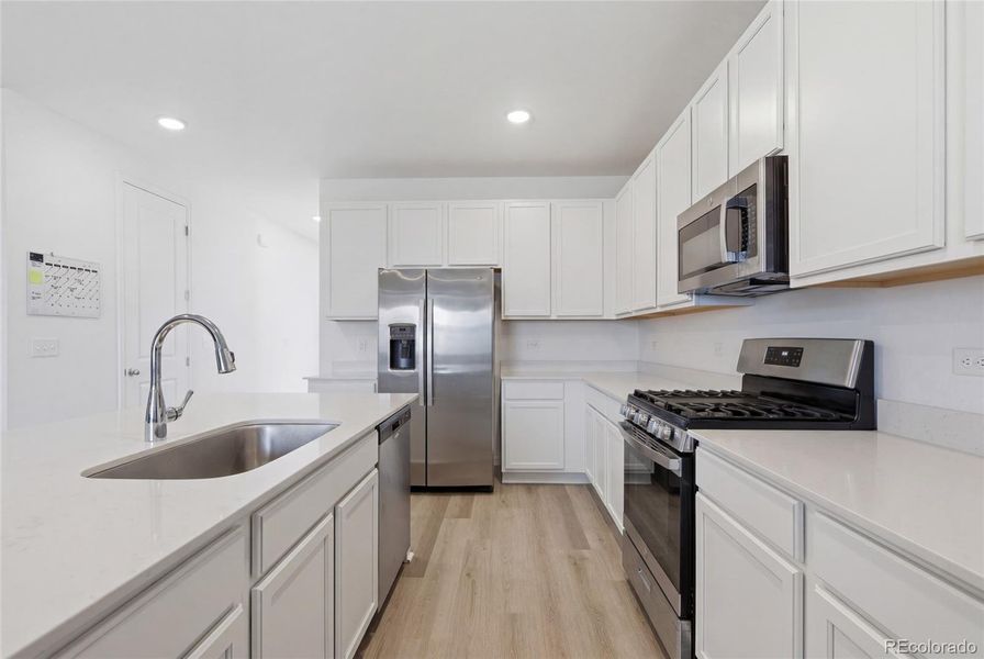 Furnished interior view inside a new home in Crossway at Second Creek, Commerce City (Image 36). Furnished interior view inside a new home in Crossway at Second Creek, Commerce City (Image 36).