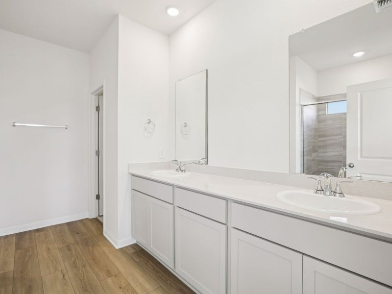 Furnished interior view inside a new home in Prairie Winds - Boulevard Collection, Hutto (Image 6).