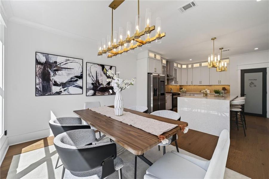 Furnished interior view inside a new home in , Hoschton (Image 37).