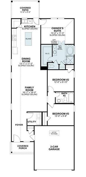 2D floor plan layout of this home in Lone Star Landing, Montgomery, TX (Image 3). 2D floor plan layout of this home in Lone Star Landing, Montgomery, TX (Image 3).