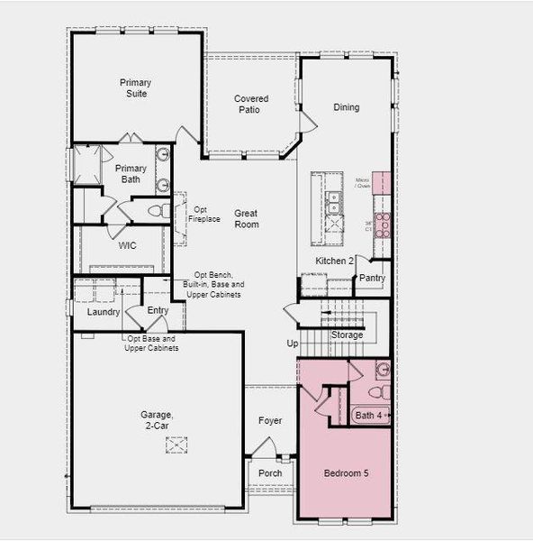 Structural options added include; Gourmet kitchen, 5th bedroom and 4th bathroom, mud-set shower at primary bath, media room, and pre-plumb for future water softener.