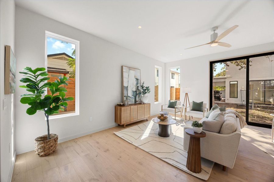 Furnished interior view inside a new home in , Austin (Image 17).