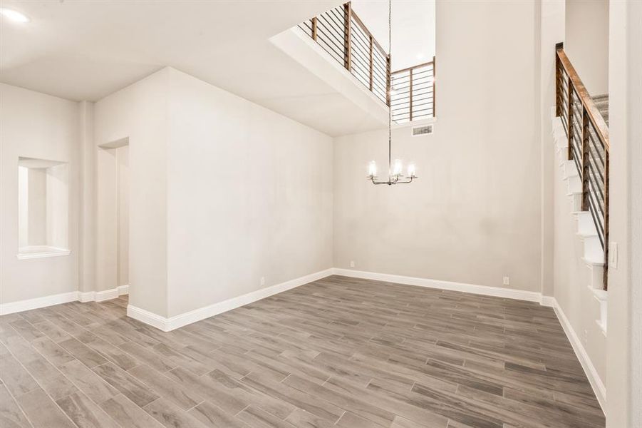 Spacious, unfurnished interior of a new home in Devonshire Classic 60-65, Forney (Image 29). Spacious, unfurnished interior of a new home in Devonshire Classic 60-65, Forney (Image 29).